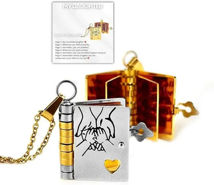 Daughter's Treasure Book Necklace