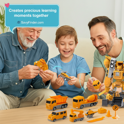 Magnetic RoboCar Adventure with Storage Box