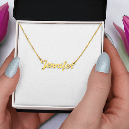 Forever Yours Name Necklace
