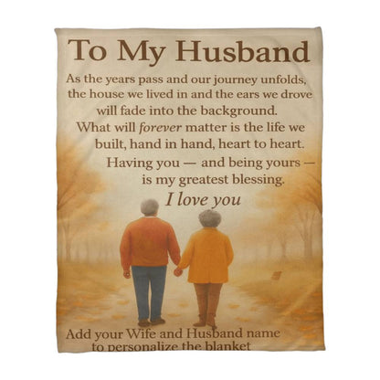 Keepsake Blanket For My Husband