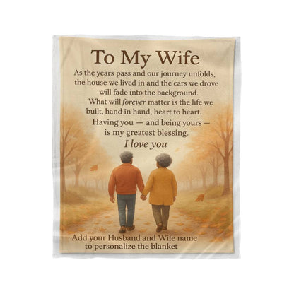 Keepsake Blanket For My Wife.