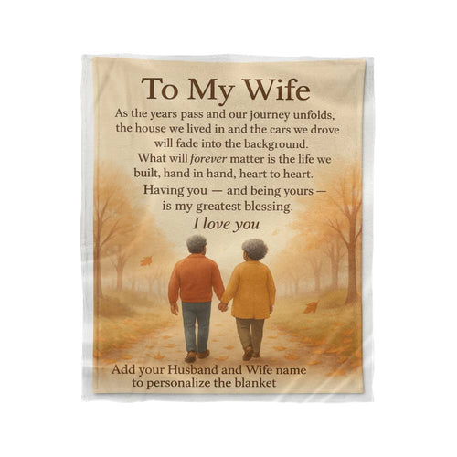 Keepsake Blanket For My Wife.