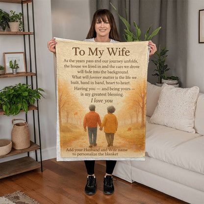 Keepsake Blanket For My Wife.