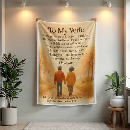 Keepsake Blanket For My Wife.