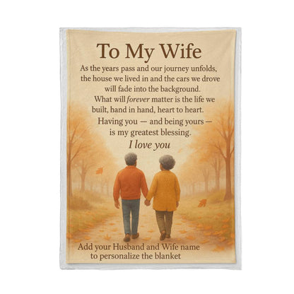 Keepsake Blanket For My Wife.