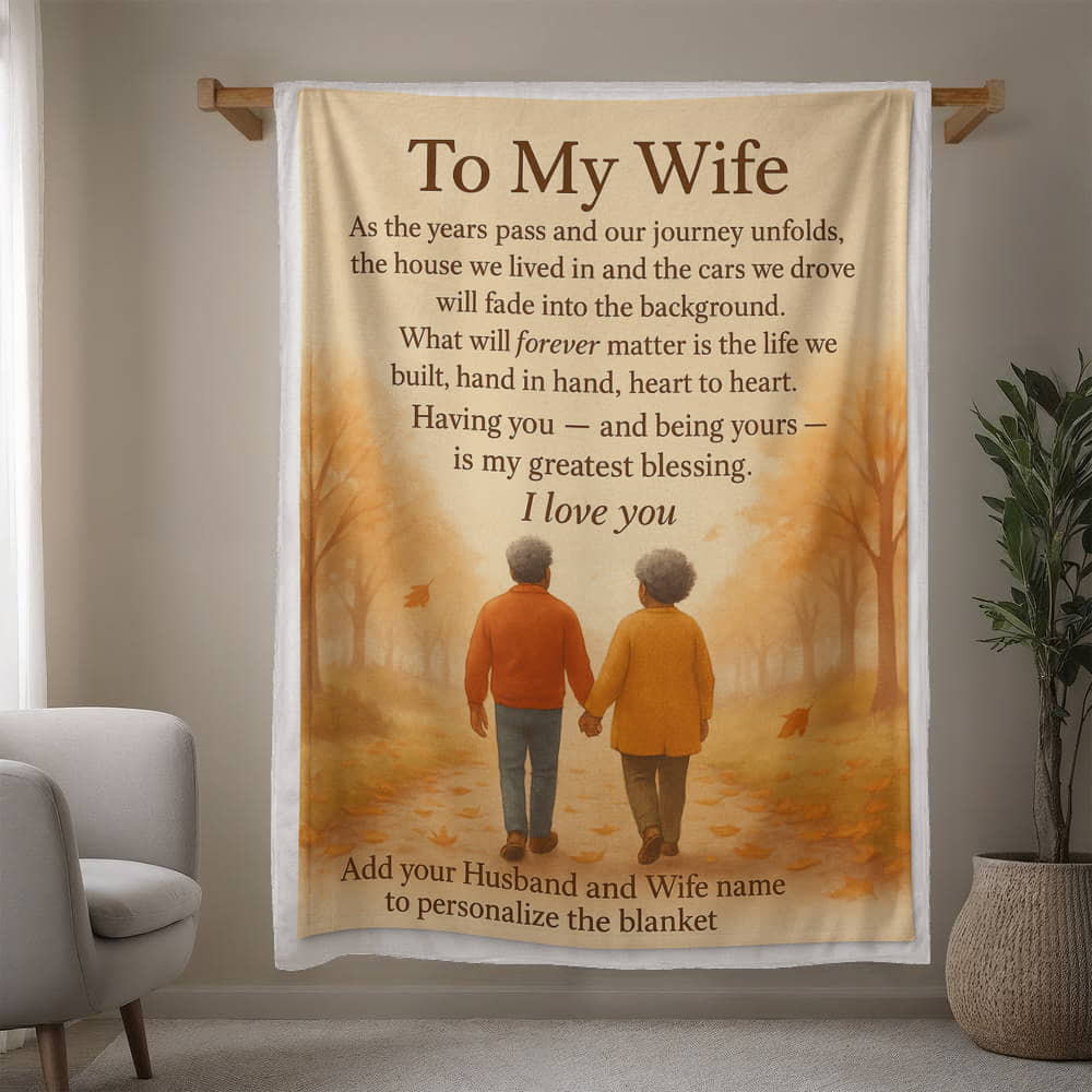 Keepsake Blanket For My Wife.