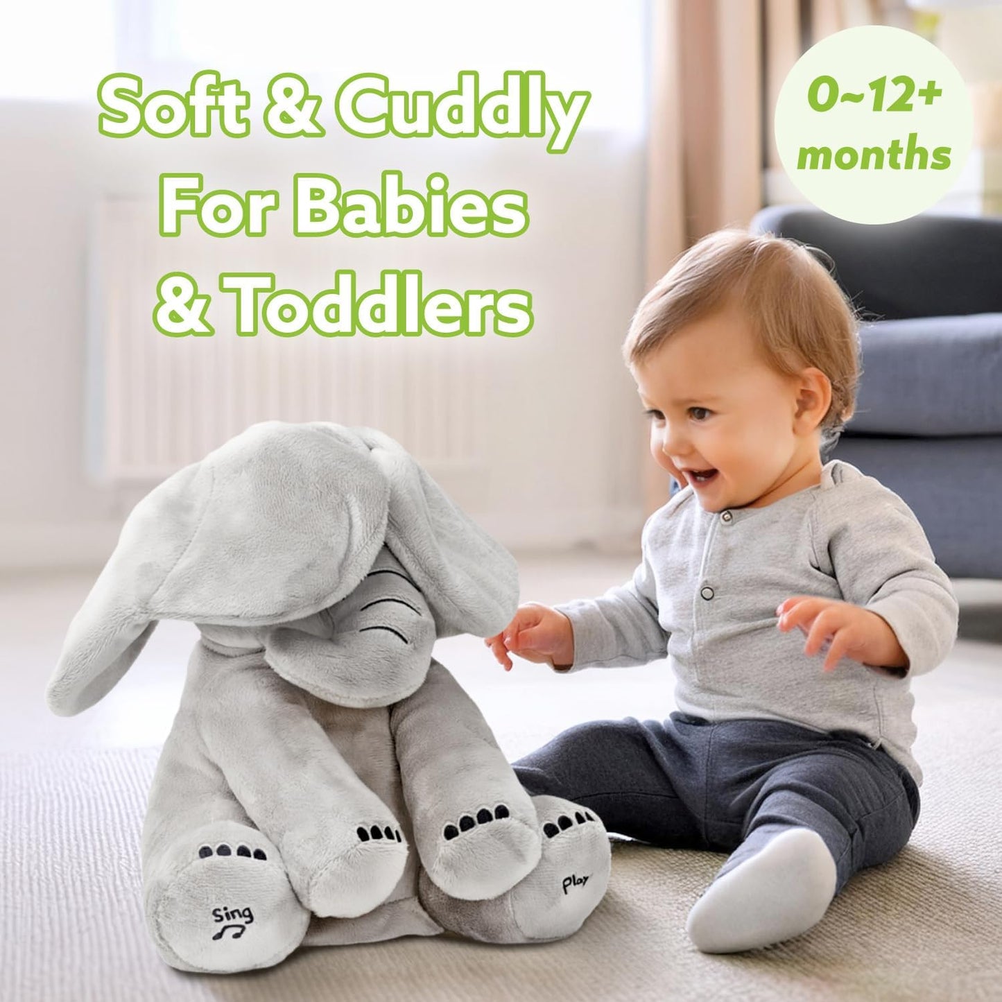 Peek a Boo Elephant Toy