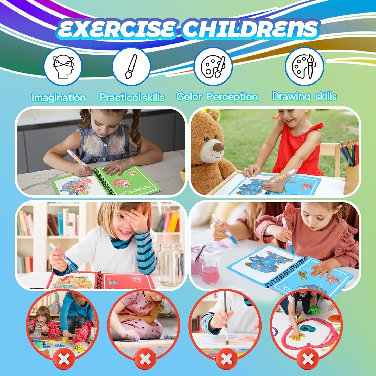 Magic Water Doodle Books for Kids