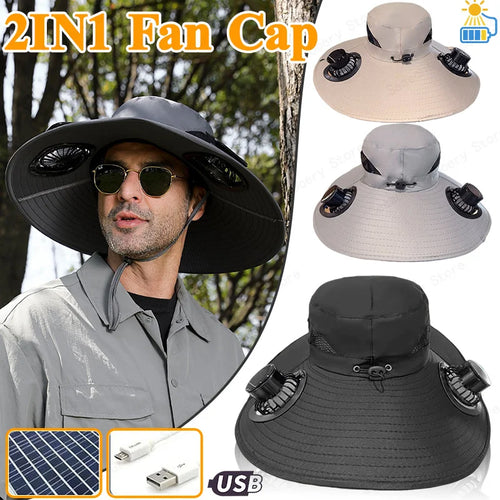 Solar-Powered Cooling Hat